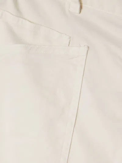 Nili Lotan Shon Pleat Detail Track Pants In White