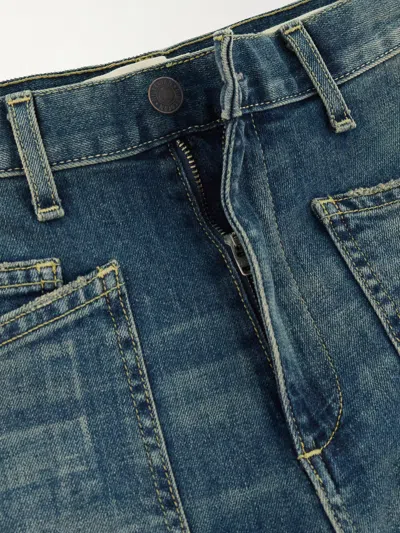 Nili Lotan Shon Five-pocket Denim Trousers In Blue