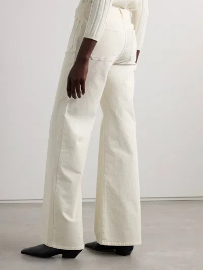 Nili Lotan Florence Flared Lounge Pants In White