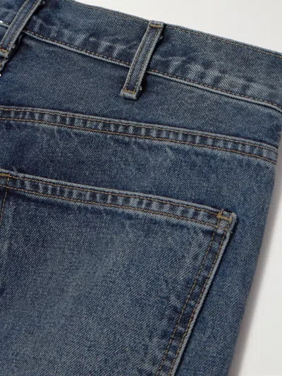 Nili Lotan Mitchell Denim Trousers With Belt Loops In Blue