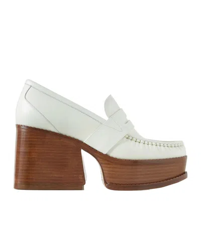 Gabriela Hearst Thick-soled Loafers In White
