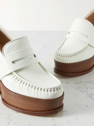 Gabriela Hearst Thick-soled Loafers In White