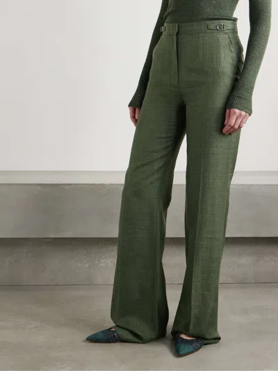 Gabriela Hearst Bell Bottoms In Green
