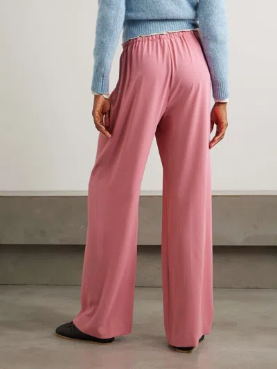 Dries Van Noten Wide-leg Straight Pants In Pink
