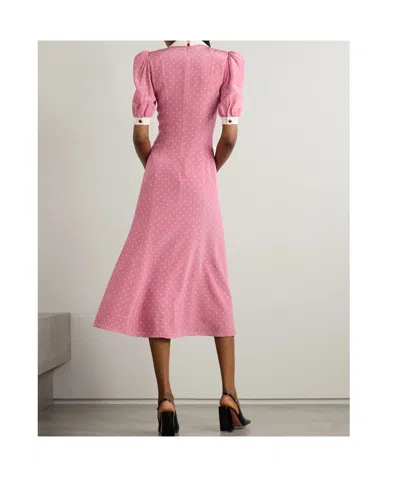 Alessandra Rich Bow Dress In Pink
