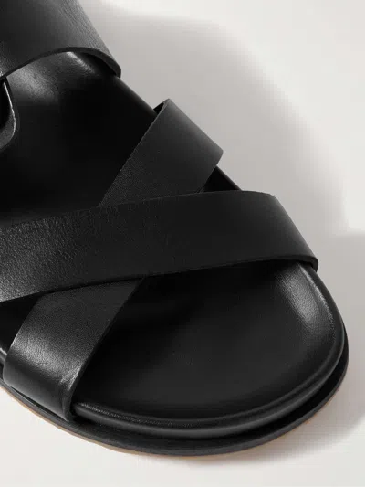 Gabriela Hearst Circe Leather Slides In Black