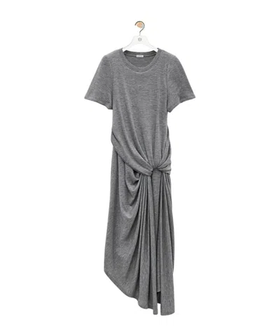Loewe Knot Dress In Gray