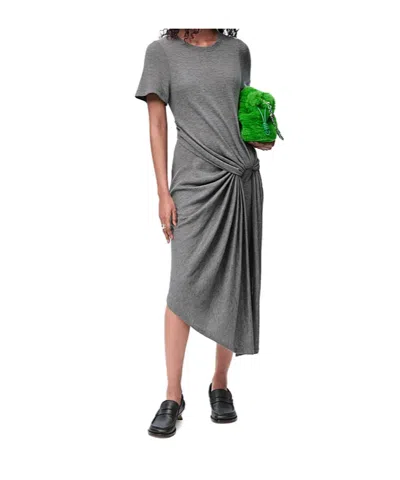 Loewe Knot Dress In Gray