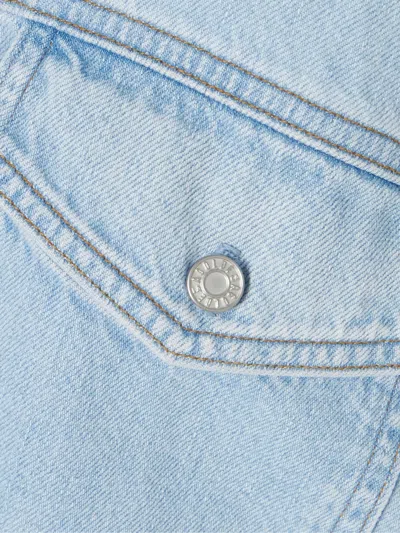 Agolde Long Sleeve Denim Shirt In Blue