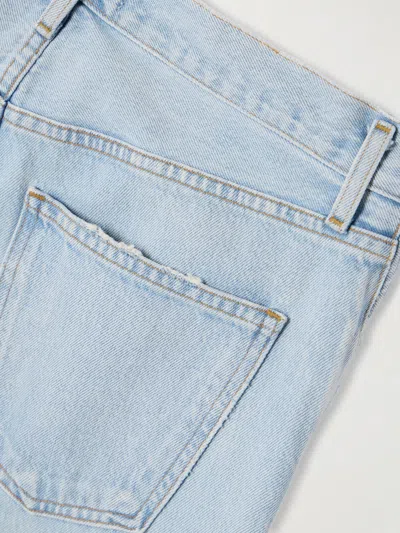 Agolde Mid-rise Straight-leg Denim Trousers In Blue