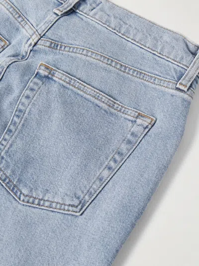 Agolde Mid-rise Straight-leg Denim Trousers In Blue