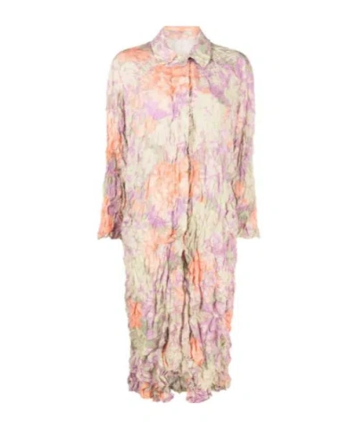 Dries Van Noten Long-sleeved Coat In Multi