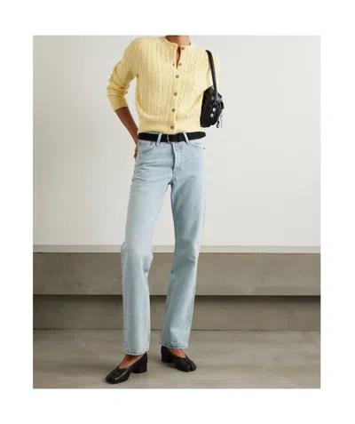 Agolde High Waist Straight Jeans In Blue