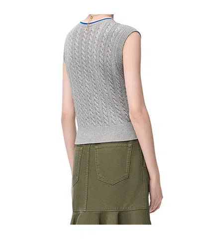 Loewe Vest In Cotton In Gray