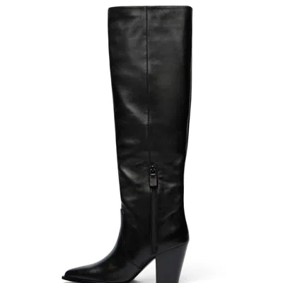 Stuart Weitzman Jolene Pointed-toe Boots In Black