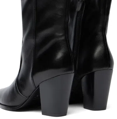 Stuart Weitzman Jolene Pointed-toe Boots In Black