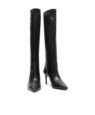 Stuart Weitzman Stuart Power Boot 75 In Black
