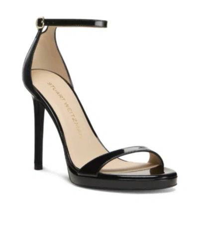 Stuart Weitzman Nudist Platform High-heeled Sandals In Black