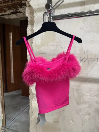 Balenciaga Thin-strapped Tank Top In Pink