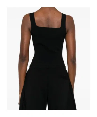 Alaïa Strappy Bodysuit In Black