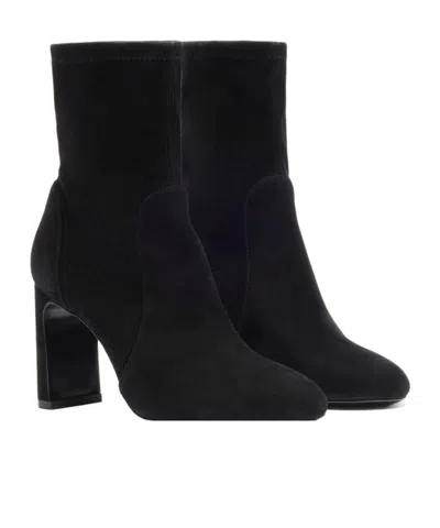 Stuart Weitzman 85mm Block-heel Ankle Boots In Black