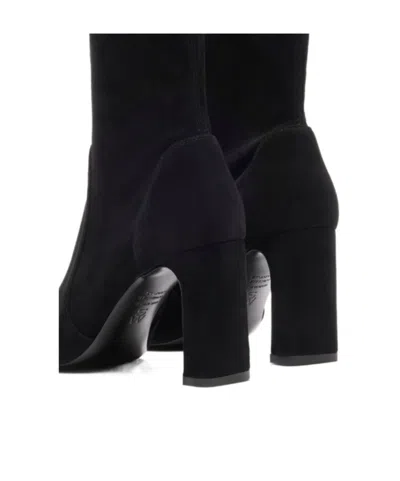 Stuart Weitzman 85mm Block-heel Ankle Boots In Black