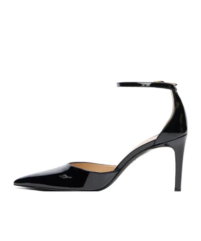 Stuart Weitzman Stuart Power Strap 85 In Black