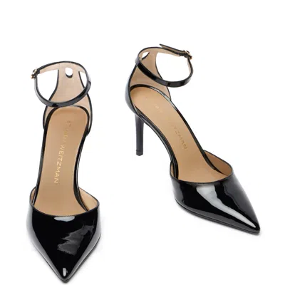 Stuart Weitzman Stuart Power Strap 85 In Black