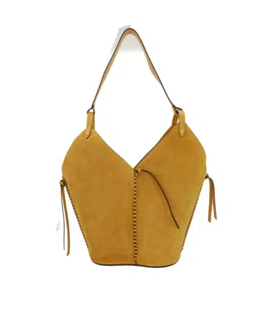 Isabel Marant Tampa Stitch Detailed Shoulder Bag In Orange