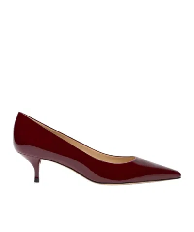 Stuart Weitzman 50mm Stuart Power Pumps In Burgundy