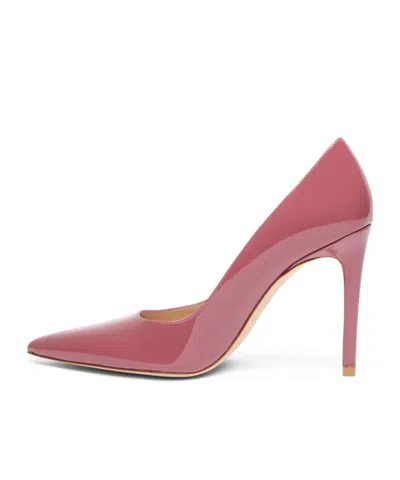 Stuart Weitzman 100mm Stuart Power Pointed-toe Pump In Pink