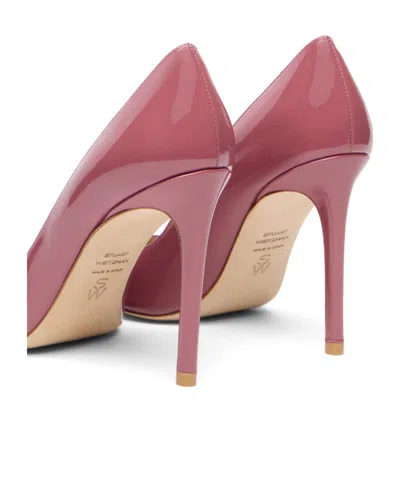 Stuart Weitzman 100mm Stuart Power Pointed-toe Pump In Pink