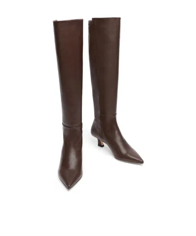 Stuart Weitzman 5050 Vinnie Boot 50 In Burgundy