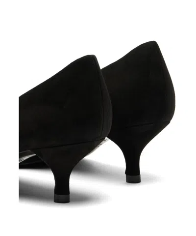 Stuart Weitzman 50mm Stuart Power Kitten-heel Pumps In Black