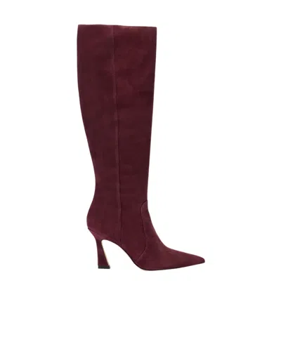 Stuart Weitzman Vinnie Zip Boot 85 In Burgundy