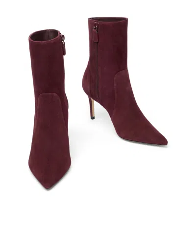 Stuart Weitzman 75mm Stuart Power Pointed-toe Boots In Red