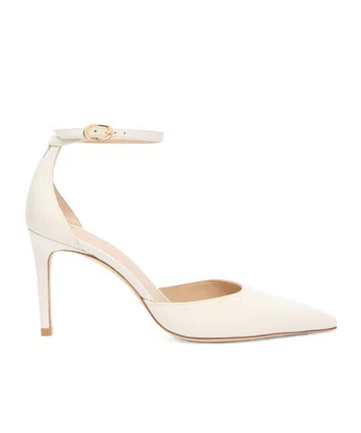 Stuart Weitzman Stuart Power Strap 85 In White
