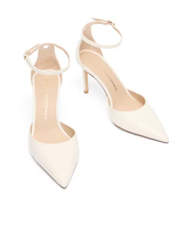Stuart Weitzman Stuart Power Strap 85 In White