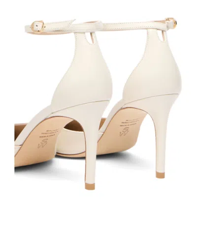 Stuart Weitzman Stuart Power Strap 85 In White