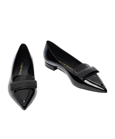 Stuart Weitzman Sovinnie Ballet Flats In Black