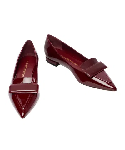 Stuart Weitzman Sovinnie Pointed Ballet Flat In Brown