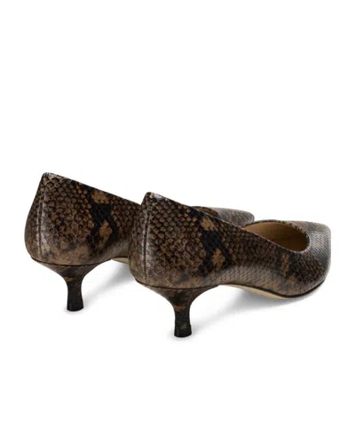 Stuart Weitzman Power 50 Python-effect Leather Pumps In Animal Print