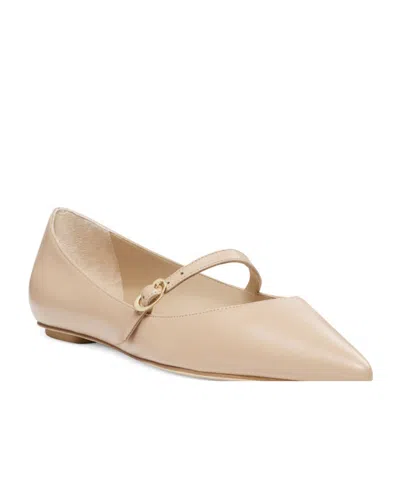 Stuart Weitzman Pointed Ballet Shoes In Neutral