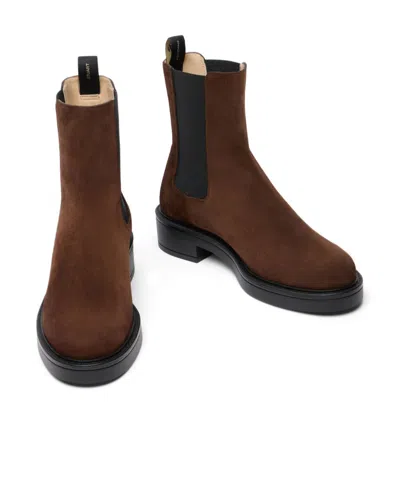 Stuart Weitzman Celia Chelsea Bootie In Brown