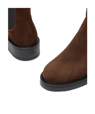 Stuart Weitzman Celia Chelsea Bootie In Brown