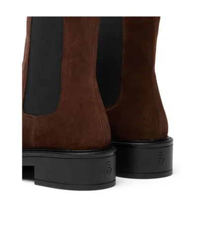 Stuart Weitzman Celia Chelsea Bootie In Brown