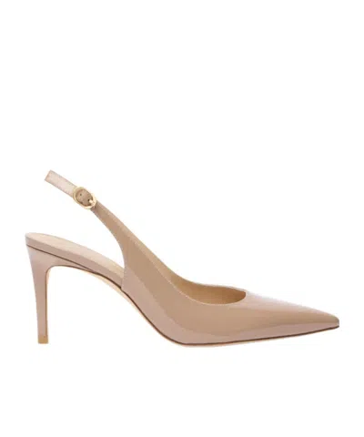 Stuart Weitzman 75mm Stuart Power Pointed Sling-back Pumps In Brown