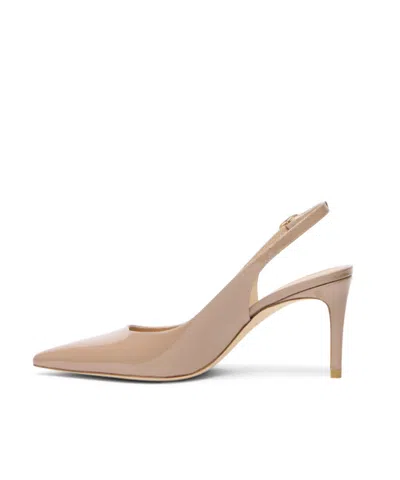 Stuart Weitzman 75mm Stuart Power Pointed Sling-back Pumps In Brown