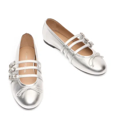 Stuart Weitzman Celeste Ballet Flats In White
