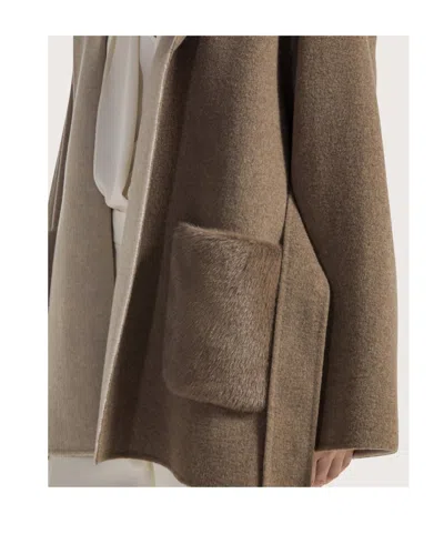 Seventy Hooded Belted Coat In Green